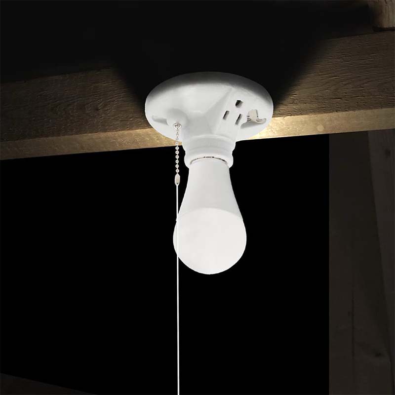 How to wire a light bulb socket to the ceiling