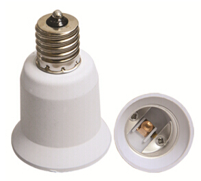 E14 to E27/E26 light bulb socket adapter with CE