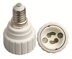 E14 to GU10 light bulb socket adapter