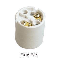 E26 F316 ceramic lamp base