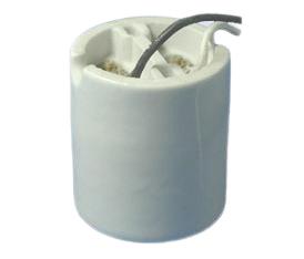 E27 547-3W porcelain lamp holder with leads