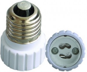 E27 to GU10 light bulb socket adapter with CE