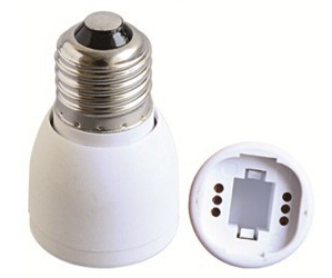 E27 to GU24 light bulb socket adapter