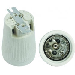 E40 110N-2 ceramic light bulb socket with l bracket