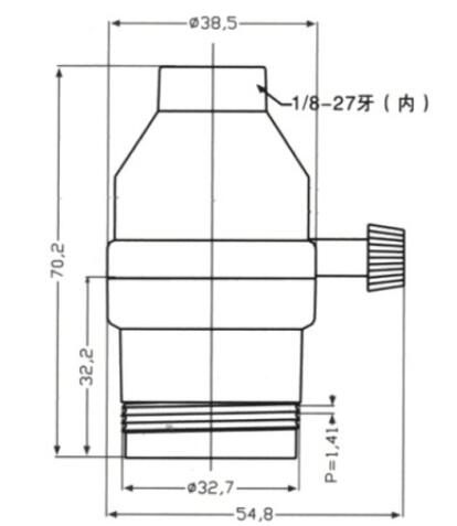 E26 brass light socket diagram