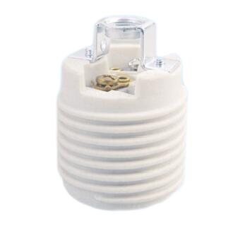 E26 ceramic Medium ES light bulb socket with rivet bracket