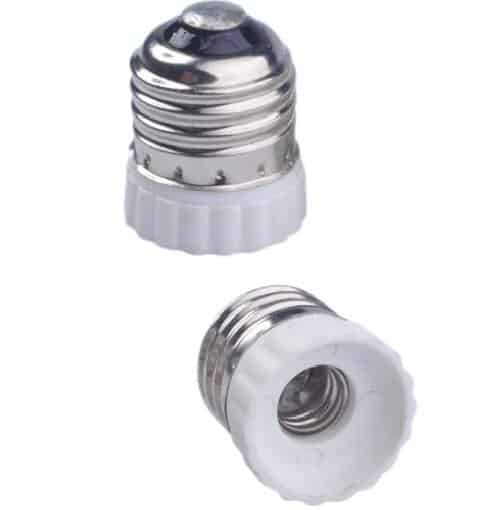 E26 to E12 Plastic lamp holder adapter for led lamps China manufacturer