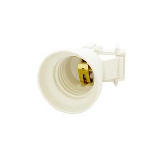 E27 Edison Screw plastic lamp socket white