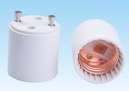 GU24 to E26 plastic lamp holder adapter