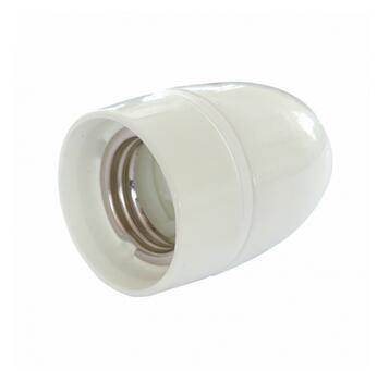 High Gloss Ceramic lamp e27 holder white