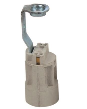 Push in terminal E14 bulb socket with bracket