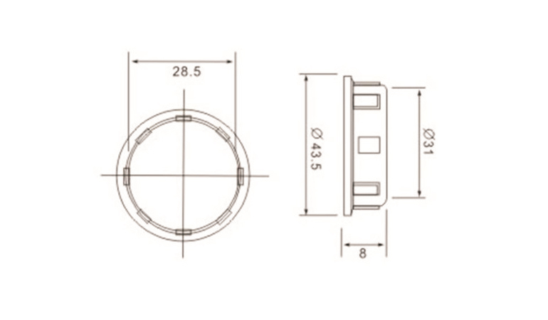 e14 lamp base Irregular skirt with outer ring drawing