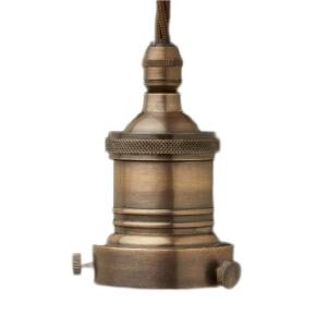 Antiqued 2.25 inch Cast Gallery brass bulb holder China manufacturer