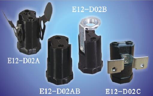 E12-D02A,E12-D02B,E12-D02AB,E12-D02C push in lamp holders