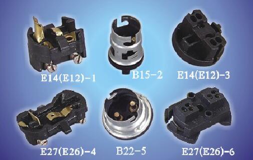 E14(E12)-1 E27(E26)-4 B22-5 B15-2 Insert Screw terminal ø3mm bakelite lamp holders