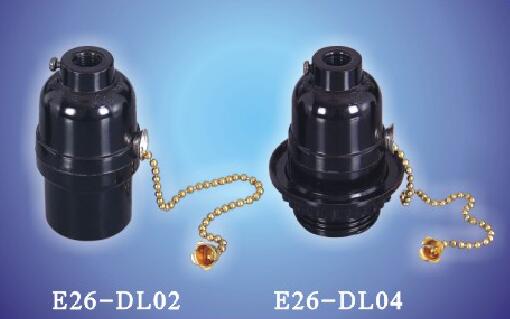 E26-DL02,E26-DL04 switch bakelite lamp sockets