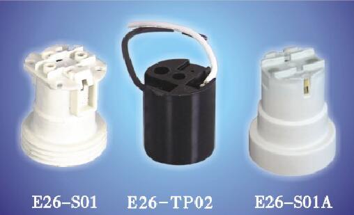 E26-S01,E26-TP02,E26-S01A bakelite plastic lamp holders for led