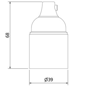 Edison bakelite lamp socket technical diagram