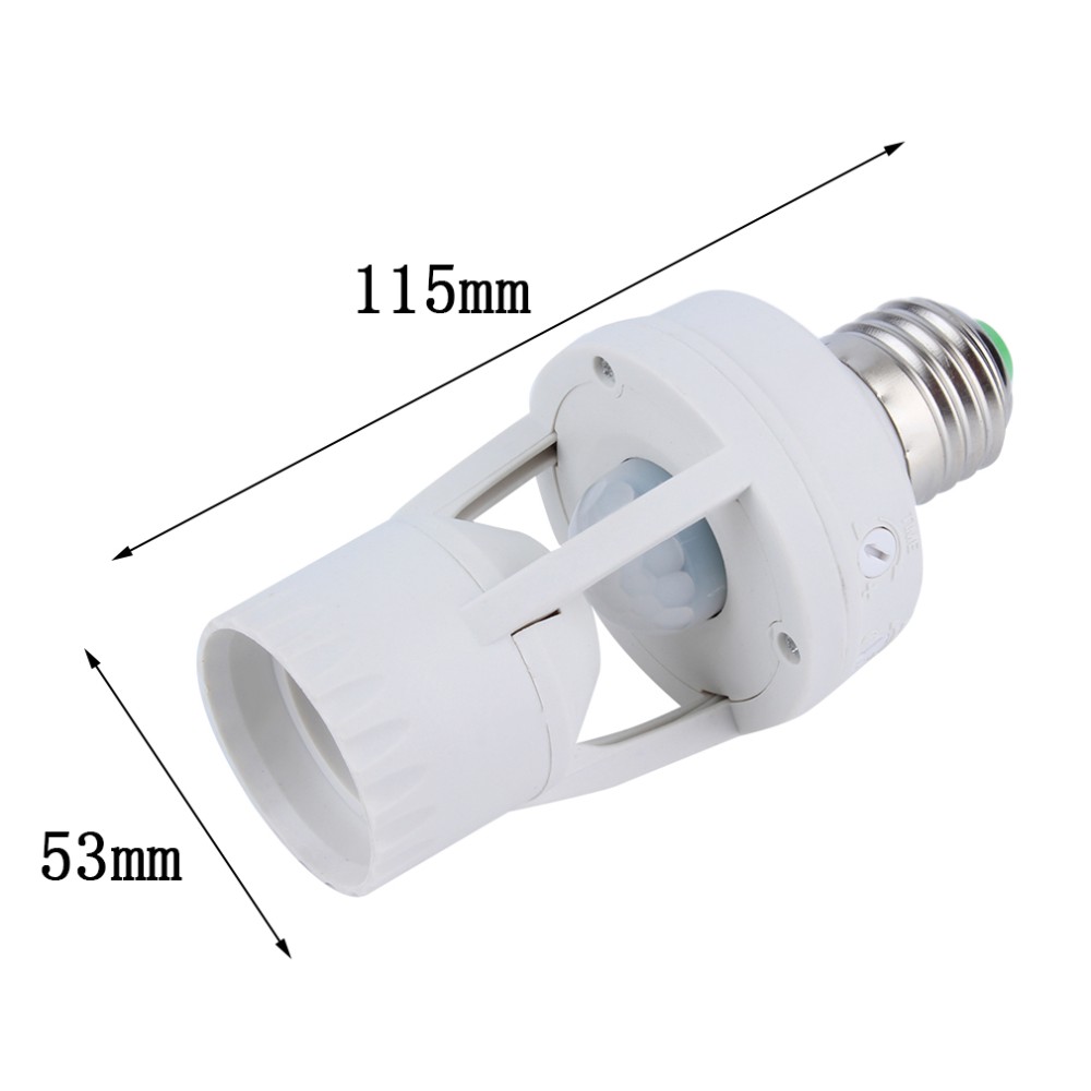 Infrared Motion Sensor LED Light Lamp Bulb Holder Socket Adapter NEW W0C0 