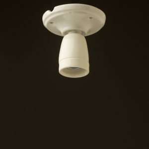 Vintage White Porcelain Batten e27 socket