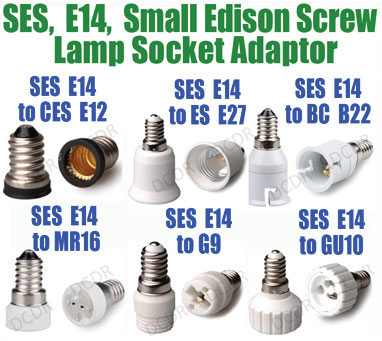 edison screw lamp holder adapter e14