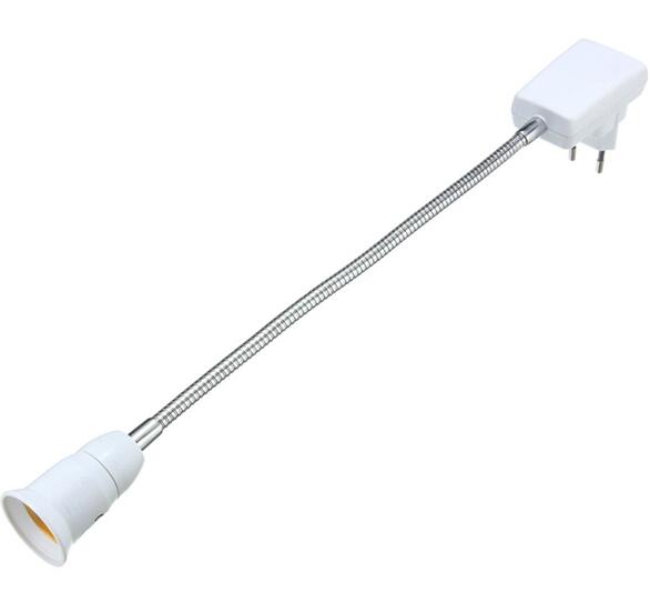 E27 Flexible light bulb extender socket Switch Converter