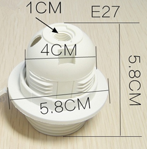 E27 bakelite lamp socket drawing diagram size