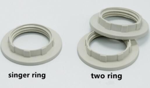 E27 bakelite lamp socket single ring two ring