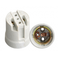 Screw E27 Ceramic Socket Bulb Holder for Heat Lamps & High Temps 
