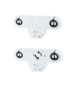 T8 Twin socket lamp holders with starter holder G13 F263 ES