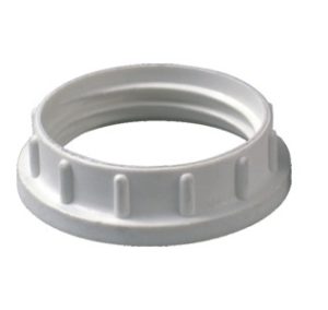 Phenolic ring white for E14 lamp holder sockets