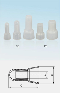 Closed-End Wire Connectors Crimp Terminals Cap Diagram