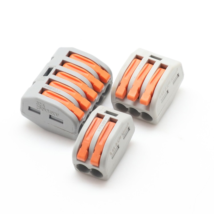 Compact Wire Wiring Connectors Push In Terminal Block 5p