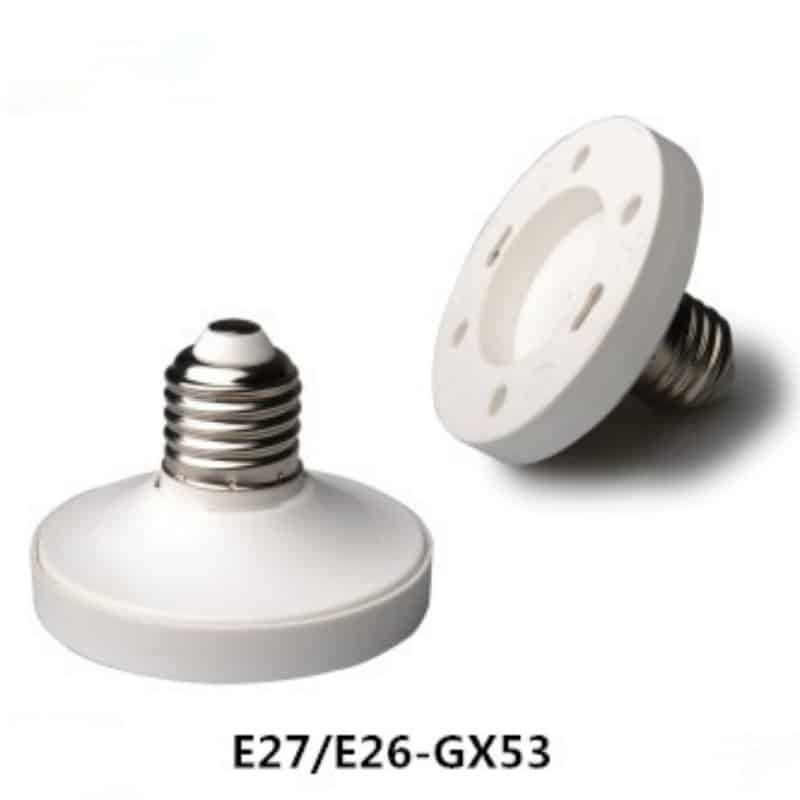 E27 E26 to gx53 lamp holders adapters