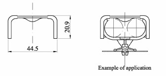 Energy saving lamp Safey bracket Dimension