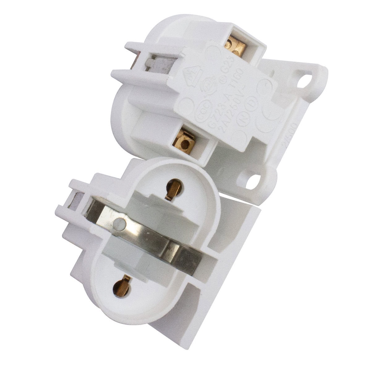 G23 Surface mounted compact fluorescent lamp holders