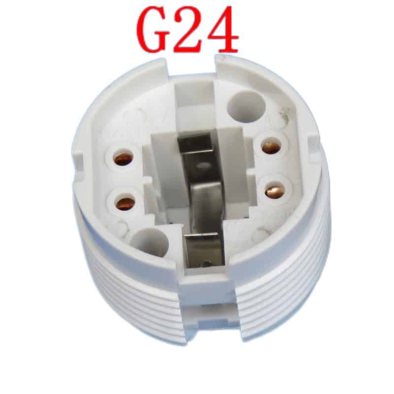 G24 4pin plug in compact fluorescent light sockets