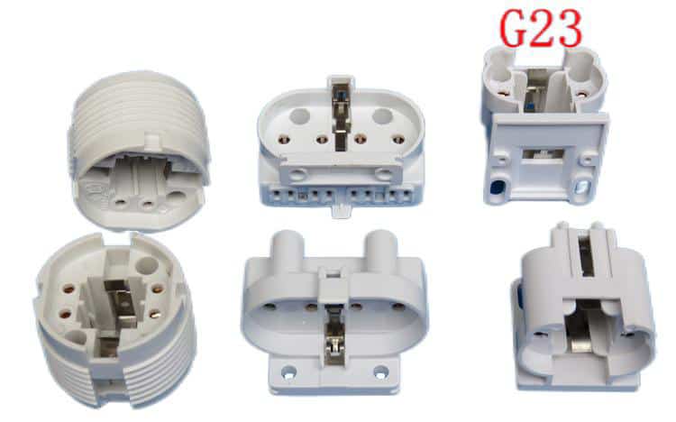 G24 G21 G23 4pin plug in compact fluorescent lamp holders