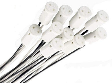 G4 plug in ceramic light bulb socket base wire connector manufacturer