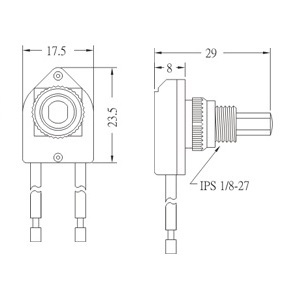 Push botton switch PS17-1 Diagram