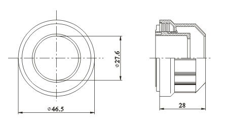 T8 lamp Sleeve diagram