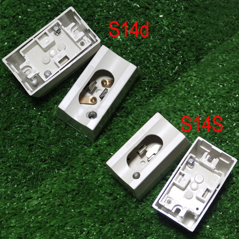 compact S14s & S14d light bulb sockets