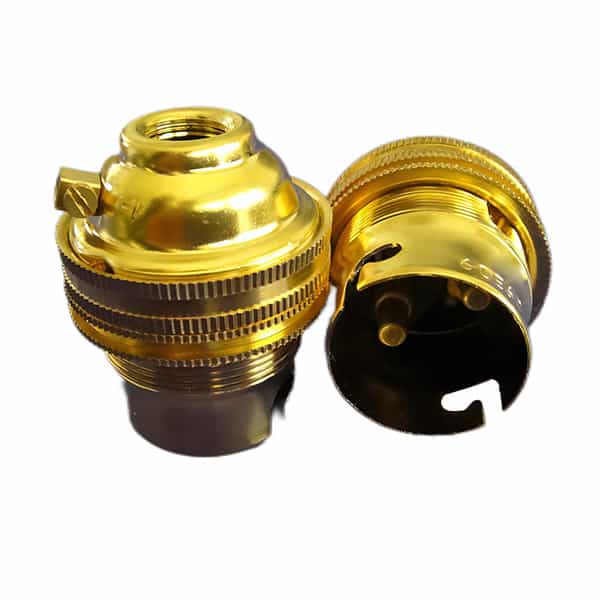 B22 Bayonet Brass light bulb sockets China manufacturer