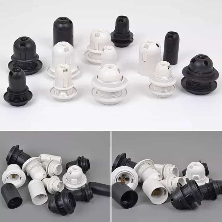 Plastic lamp holder socket e27 China manufacturer