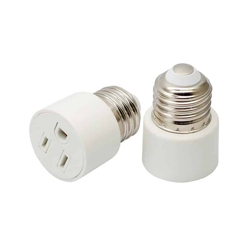 E26 E27 3 Prong Polarized Outlet light bulb socket plug adapters