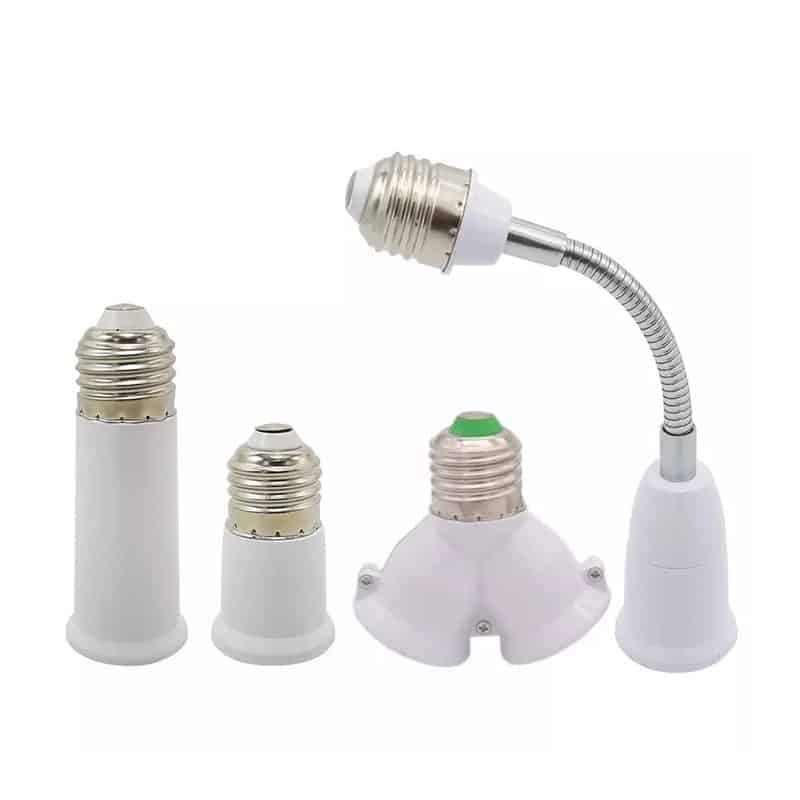 E26/E27 to E27 Light bulb socket adapters extender converter