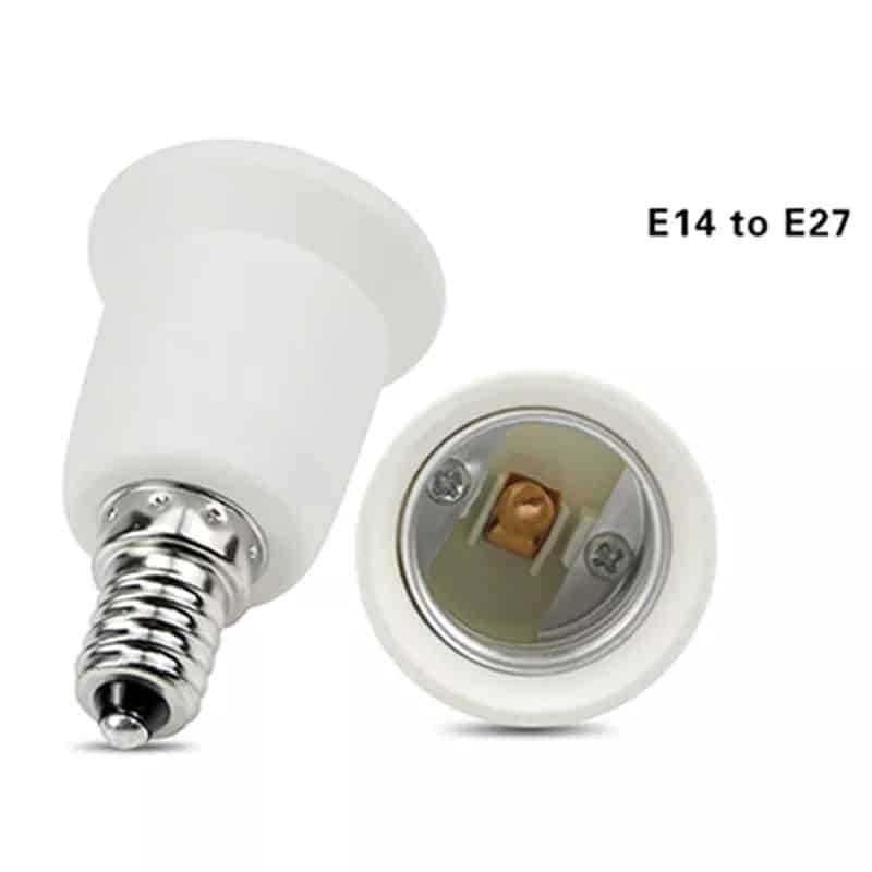 E14 to E27 Screw Socket Adapter Extender Converter