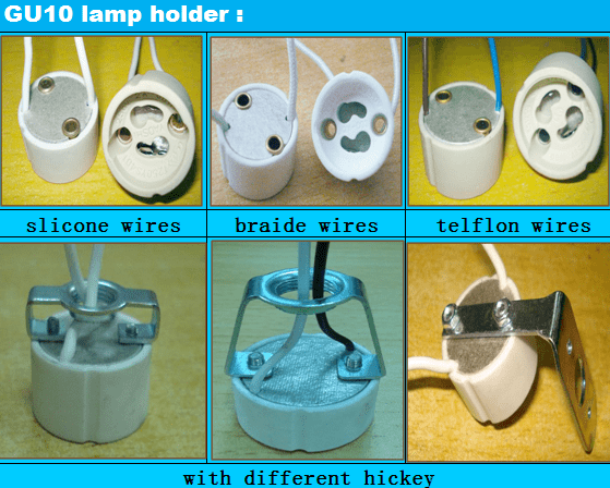 GU10 porcelain lamp holder models with IPS Mounting Hickey