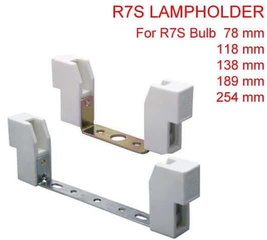 R7s lamp holder ceramic halogen light sockets manufacturer