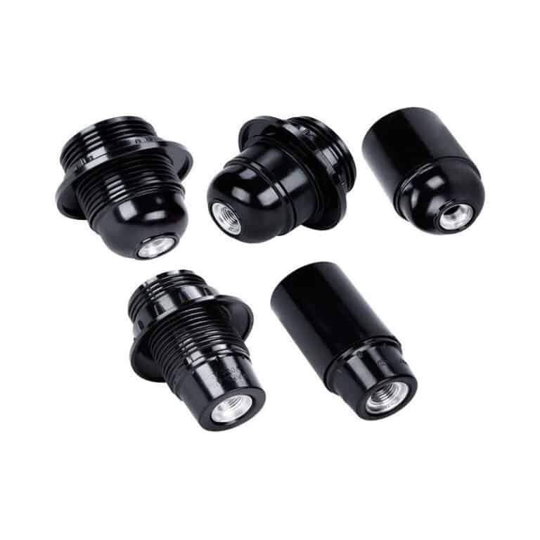 E12 Keyless phenolic candelabra threaded light sockets
